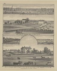 Residences & Farms of J.L. Turner & J. R. Dunlap - Page 120, Ohio 1879 Old Town Map Custom Reprint - Hardin Co.