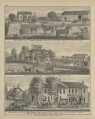 Residences & Farms of R.D. Millar & James R. Millar - Carriage Works & Residence of Henry Kaiser - Page 124, Ohio 1879 Old Town Map Custom Reprint - Hardin Co.