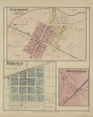 Patterson Additions, Ridgway, Silver Creek - Page 129, Ohio 1879 Old Town Map Custom Reprint - Hardin Co.