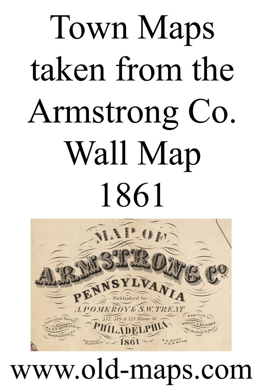 Title of Source Map Armstrong Co., Pennsylvania 1861 NOT FOR SALE