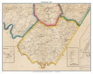 Kiskiminetis, Pennsylvania 1861 Old Town Map Custom Print - Armstrong Co.