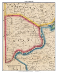 South Buffalo, Pennsylvania 1861 Old Town Map Custom Print - Armstrong Co.