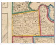 Sugar Creek, Pennsylvania 1861 Old Town Map Custom Print - Armstrong Co.