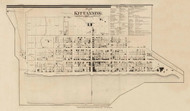 Kittanning Village, Valley Pennsylvania 1861 Old Town Map Custom Print - Armstrong Co.