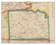 Wayne, Pennsylvania 1861 Old Town Map Custom Print - Armstrong Co.