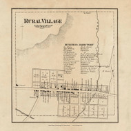 Rural Village, Cowanshonnock Pennsylvania 1861 Old Town Map Custom Print - Armstrong Co.