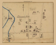 Pleasant Hill, Kentucky 1835 Old Map Reprint - Shaker Villages USA Regional