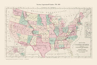 Territory Acquisitions & Transfers  1776 - 1878 CUSTOM - 1878 O.W. Gray - USA Atlases