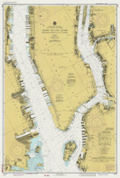 Hudson and East Rivers - West 67th St to Blackwells Island 1982 - Old Map Nautical Chart AC Harbors 745 - New York