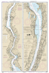 Hudson River - New York to Wappinger Creek 2013 - Old Map Nautical Chart AC Harbors 282 - New York