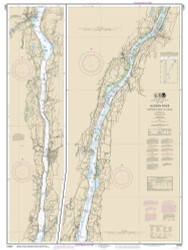 Hudson River - Wappinger Creek to Hudson 2017 - Old Map Nautical Chart AC Harbors 283 - New York