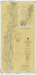 Hudson River - Coxsackie to Troy 1982 - Old Map Nautical Chart AC Harbors 284 - New York
