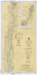 Hudson River - Coxsackie to Troy 1990 - Old Map Nautical Chart AC Harbors 284 - New York