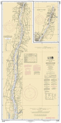 Hudson River - Coxsackie to Troy 2010 - Old Map Nautical Chart AC Harbors 284 - New York