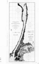 Hudson River - New York to Haverstraw 1865 - Old Map Nautical Chart AC Harbors 370 - New York