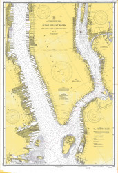 Hudson and East Rivers - West 67th St to Blackwells Island 1938 - Old Map Nautical Chart AC Harbors 745 - New York