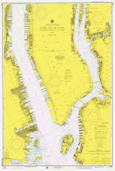 Hudson and East Rivers - West 67th St to Blackwells Island 1975 - Old Map Nautical Chart AC Harbors 745 - New York