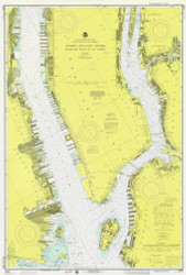 Hudson and East Rivers - West 67th St to Blackwells Island 1976 - Old Map Nautical Chart AC Harbors 745 - New York
