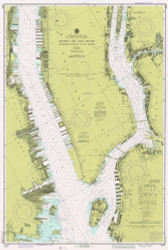 Hudson and East Rivers - West 67th St to Blackwells Island 1980 - Old Map Nautical Chart AC Harbors 745 - New York