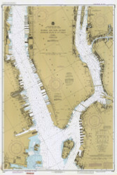 Hudson and East Rivers - West 67th St to Blackwells Island 1984 - Old Map Nautical Chart AC Harbors 745 - New York