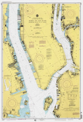 Hudson and East Rivers - West 67th St to Blackwells Island 1998 - Old Map Nautical Chart AC Harbors 745 - New York