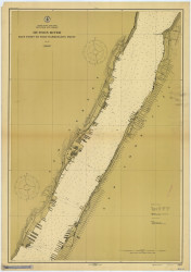 Hudson River - Days Point to Fort Washington (GW Bridge) 1912 - Old Map Nautical Chart AC Harbors 746 - New York
