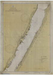Hudson River - Days Point to Fort Washington (GW Bridge) 1930 - Old Map Nautical Chart AC Harbors 746 - New York