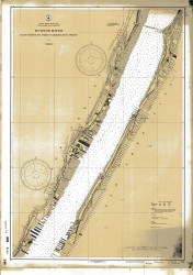 Hudson River - Days Point to Fort Washington (GW Bridge) 1933 - Old Map Nautical Chart AC Harbors 746 - New York