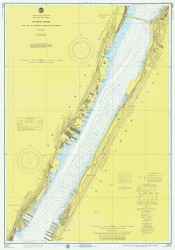 Hudson River - Days Point to George Washington Bridge 1975 - Old Map Nautical Chart AC Harbors 746 - New York