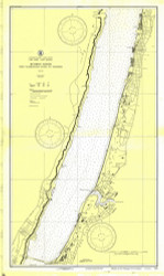 Hudson River - Fort Washington (GW Bridge) to Yonkers 1932 - Old Map Nautical Chart AC Harbors 747 - New York