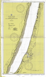 Hudson River - Fort Washington (GW Bridge) to Yonkers 1935 - Old Map Nautical Chart AC Harbors 747 - New York