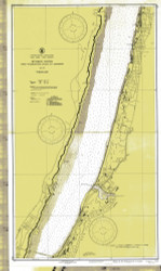 Hudson River - Fort Washington (GW Bridge) to Yonkers 1939 - Old Map Nautical Chart AC Harbors 747 - New York