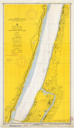 Hudson River - George Washington Bridge to Yonkers 1966 - Old Map Nautical Chart AC Harbors 747 - New York