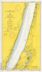 Hudson River - George Washington Bridge to Yonkers 1974 - Old Map Nautical Chart AC Harbors 747 - New York
