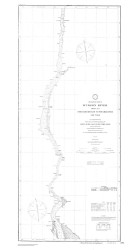 Hudson River - Haverstraw to Poughkeepsie 1878 - Old Map Nautical Chart AC Harbors 371 BW - New York