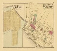 McKee's Rocks & Bellevue Borough, Pennsylvania, 1877 - Upper Ohio River and Valley Atlas - Old Map Custom Reprint - USA Regional 15