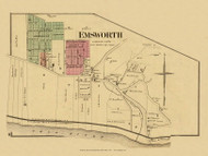 Emsworth, Pennsylvania, 1877 - Upper Ohio River and Valley Atlas - Old Map Custom Reprint - USA Regional 15