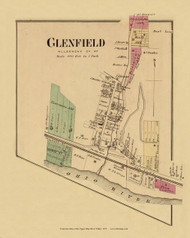 Glenfield, Pennsylvania, 1877 - Upper Ohio River and Valley Atlas - Old Map Custom Reprint - USA Regional 18