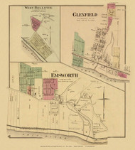 West Bellevue, Glenfield & Emsworth, Pennsylvania, 1877 - Upper Ohio River and Valley Atlas - Old Map Custom Reprint - USA Regional 18