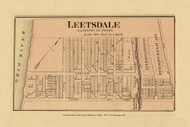 Leetsdale, Pennsylvania, 1877 - Upper Ohio River and Valley Atlas - Old Map Custom Reprint - USA Regional 20,21