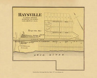 Haysville, Pennsylvania, 1877 - Upper Ohio River and Valley Atlas - Old Map Custom Reprint - USA Regional 26