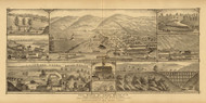 Coal Works of Joseph Walton & Co, 1877 - Upper Ohio River and Valley Atlas - Old Map Custom Reprint - USA Regional 28, 29