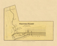 Smiths Ferry, Pennsylvania, 1877 - Upper Ohio River and Valley Atlas - Old Map Custom Reprint - USA Regional 34 35