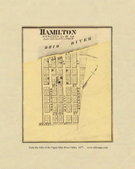Hamilton, West Virginia , 1877 - Upper Ohio River and Valley Atlas - Old Map Custom Reprint - USA Regional 38 39
