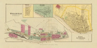 Hamilton, West Virginia and Wellsville, Jethro & East Liverpool, Ohio, 1877 - Upper Ohio River and Valley Atlas - Old Map Custom Reprint - USA Regional 38, 39