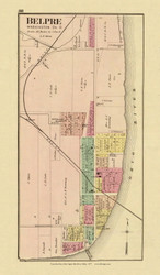 Belpre, Ohio, 1877 - Upper Ohio River and Valley Atlas - Old Map Custom Reprint - USA Regional 88