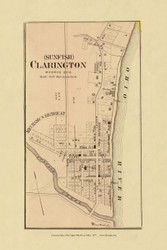 Clarington (Sunfish), Ohio, 1877 - Upper Ohio River and Valley Atlas - Old Map Custom Reprint - USA Regional 90 91