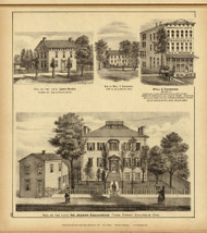 Residence of Dr. Joseph Shallcross, 1877 - Upper Ohio River and Valley Atlas - Old Map Custom Reprint - USA Regional 92