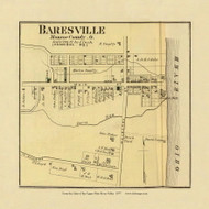 Baresville, Ohio, 1877 - Upper Ohio River and Valley Atlas - Old Map Custom Reprint - USA Regional 94 95