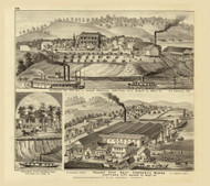 Residence and Saw Mill of Susan Harpold, Reidence of E.C. Harpold and Valley City Salt Company's Works, 1877 - Upper Ohio River and Valley Atlas - Old Map Custom Reprint - USA Regional 118
